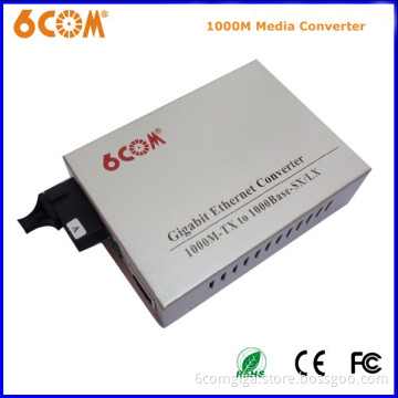 1000base-Tx to 1000base-Sx Double Fiber Multi Mode 1-RJ45 Optical Media Converter